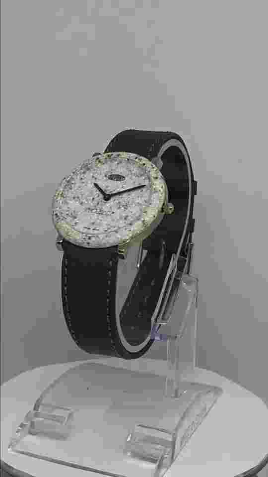 Dupont Women's 32mm Swiss Quartz Corian Dial Watch