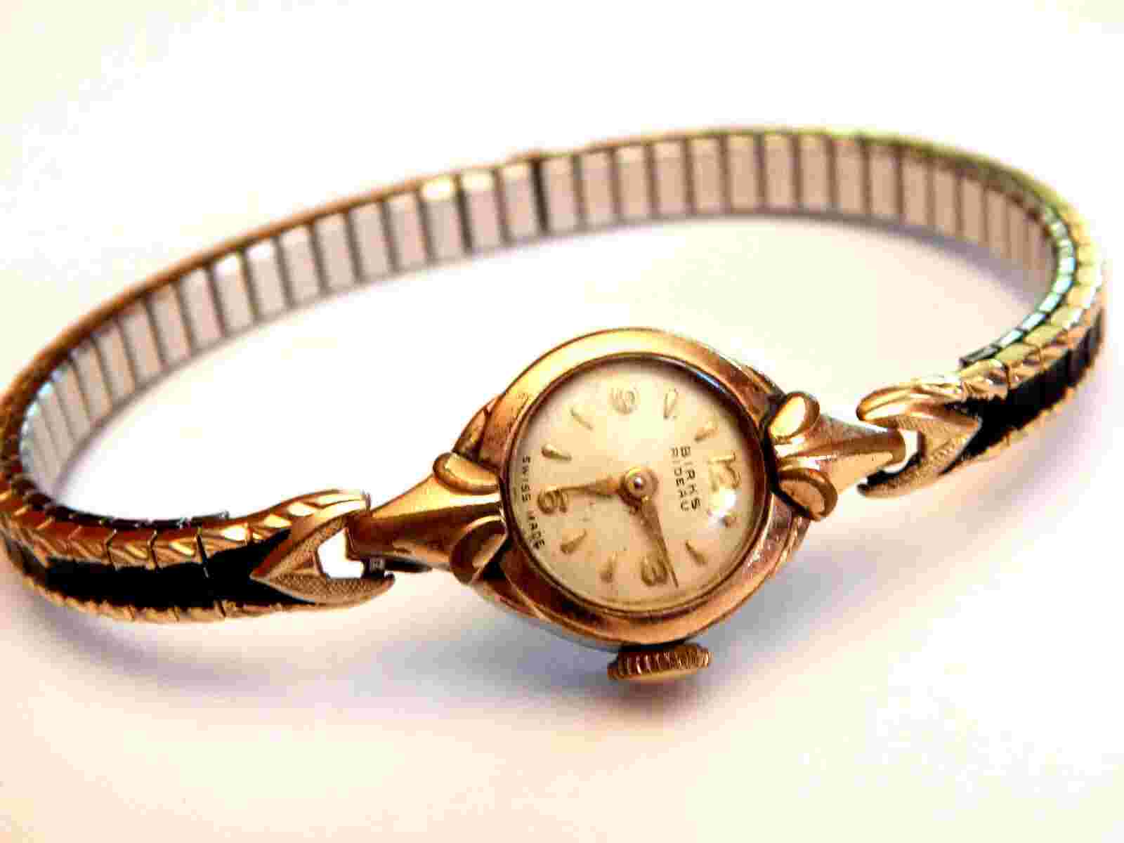Antique Birks Rideau Women's Mechanical Wrist Watch Not Working Repair