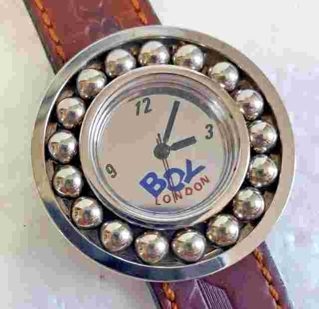 Boy London Boy-46-W Watch: 36mm Bidirectional Rotating bezel Japan. Runs.