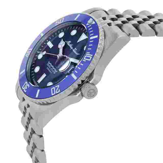 Mathey-Tissot Mathy Ceramic Quartz Blue Dial Men's Watch H901CRABU