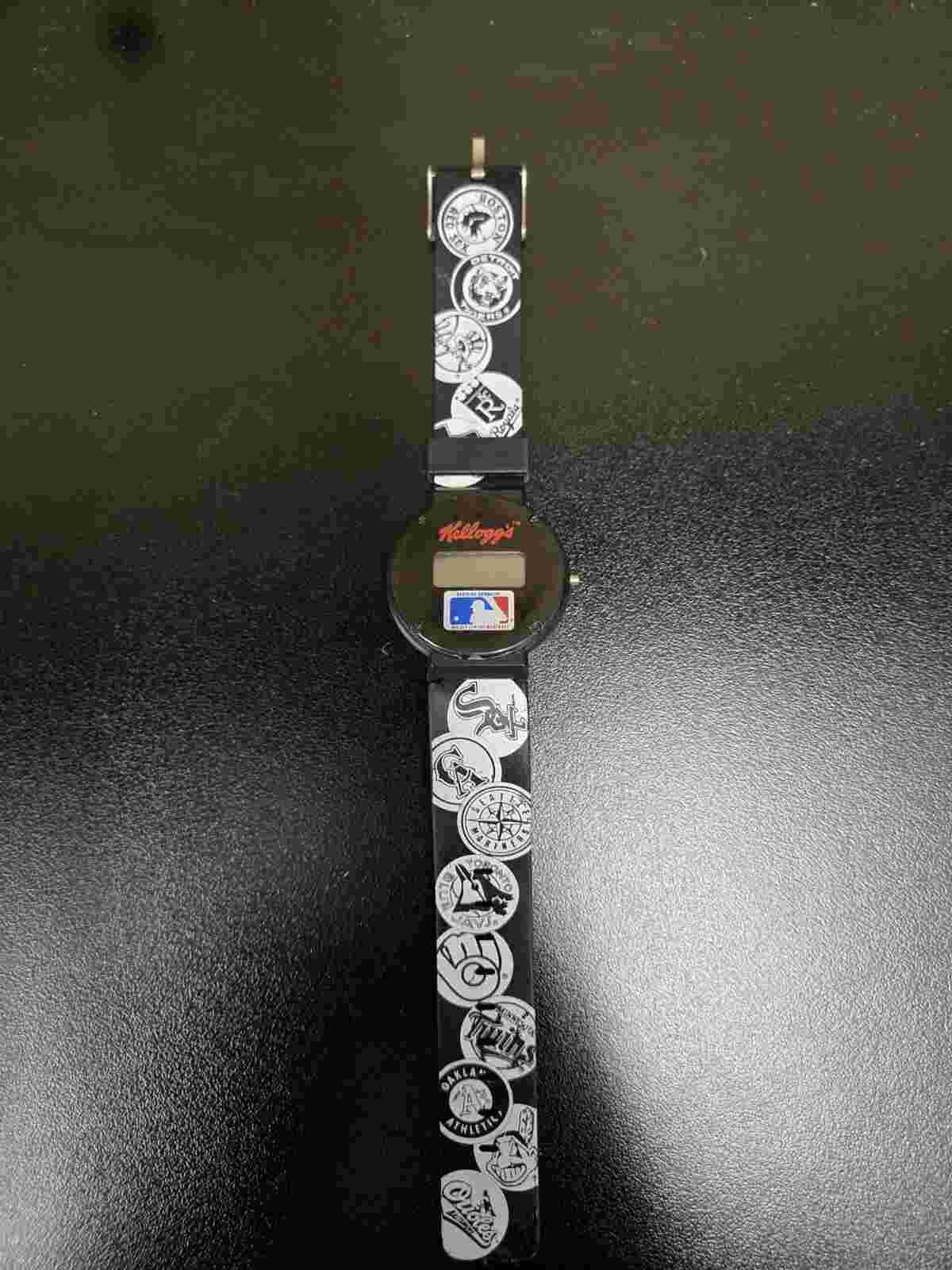 Vintage Men's Kellogg's MLB Digital Watch - Untested - May Need Battery/Repair