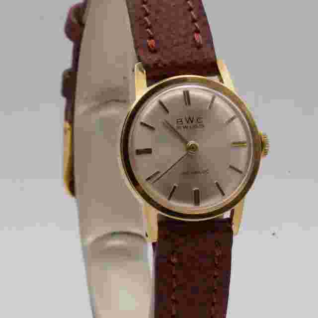 Bwc Handaufzug Women Watch Steel 25mm Vintage Leather Band Vintage Cream