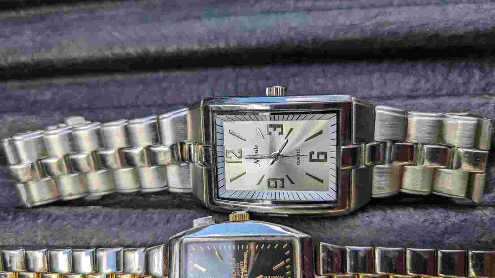 Quartz Watch Lot Elini New Yorker Versales Mondu Novelle Band Parts Untested
