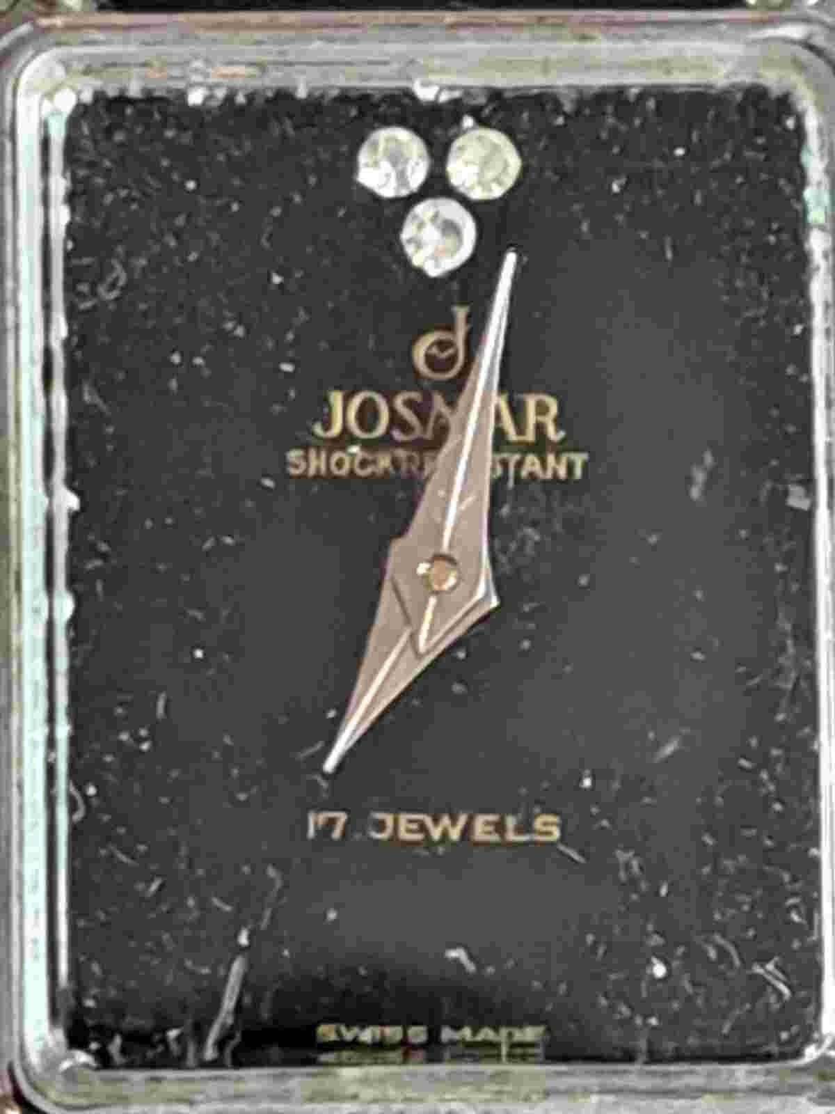 Ladies Vintage Josmar Watch Head 17 Jewels Working