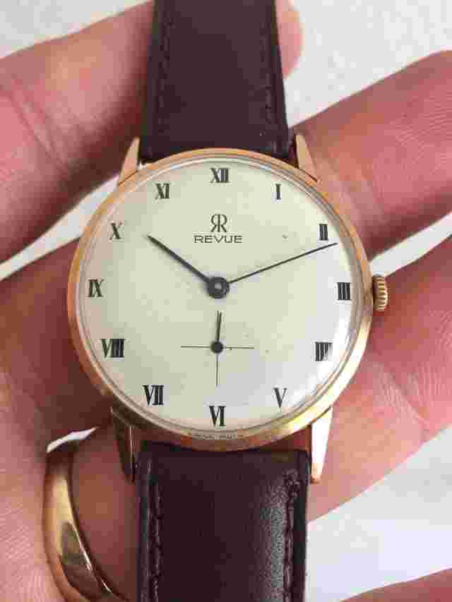 Vintage Revue 17 Jewels Cal.77.1 Watch Orologio Montre Uhren