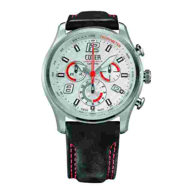 COVER Men's Watch Chronograph Swiss Made StainlessWater Resistant 100M ref CO135