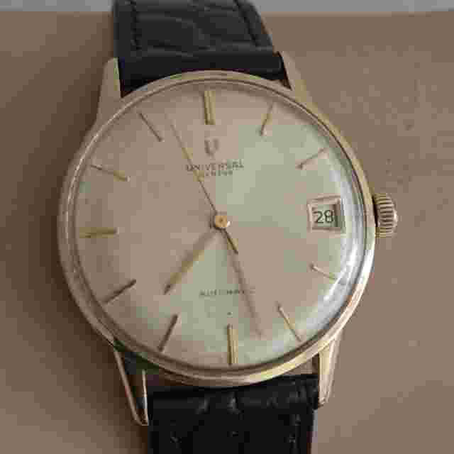 Vintage Universal men's watch cal.218-27 Microtor 14K gold filled swiss 1960s