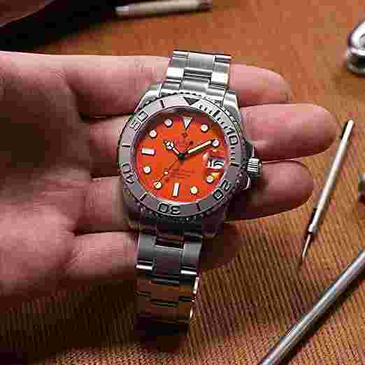 Cadisen 8210 Men's Mechanical NH35 Movement Sapphire Glass 100M Waterproof Watch