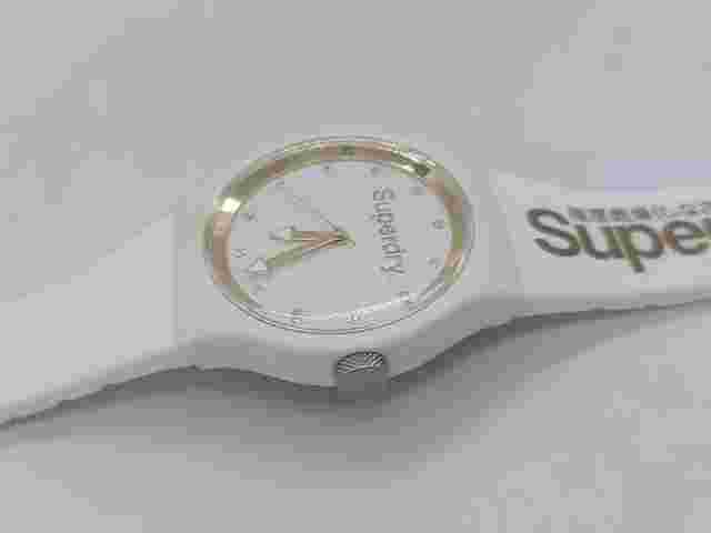 Superdry Urban White Rubber Strap Watch SYG005WG