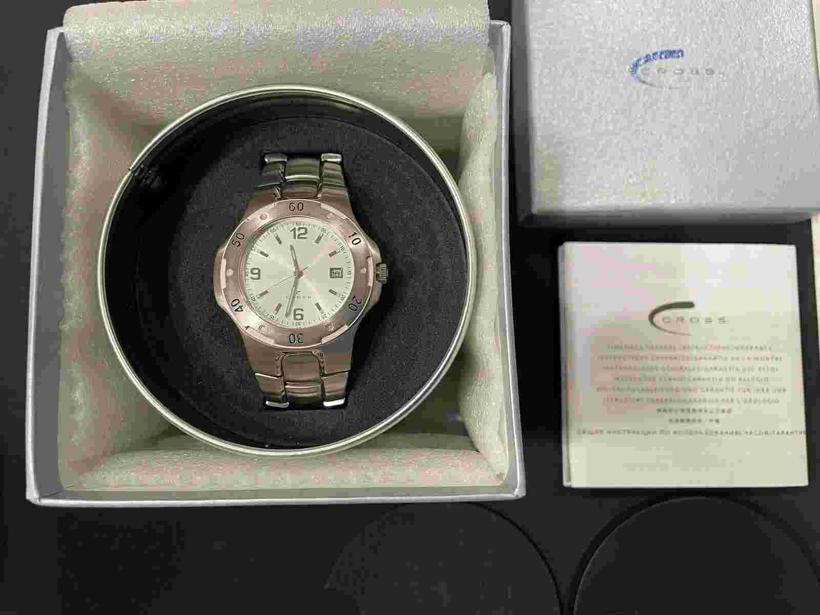 Cross Pen Brand Wristwatch Stainless Case & Bracelet - WMAB32