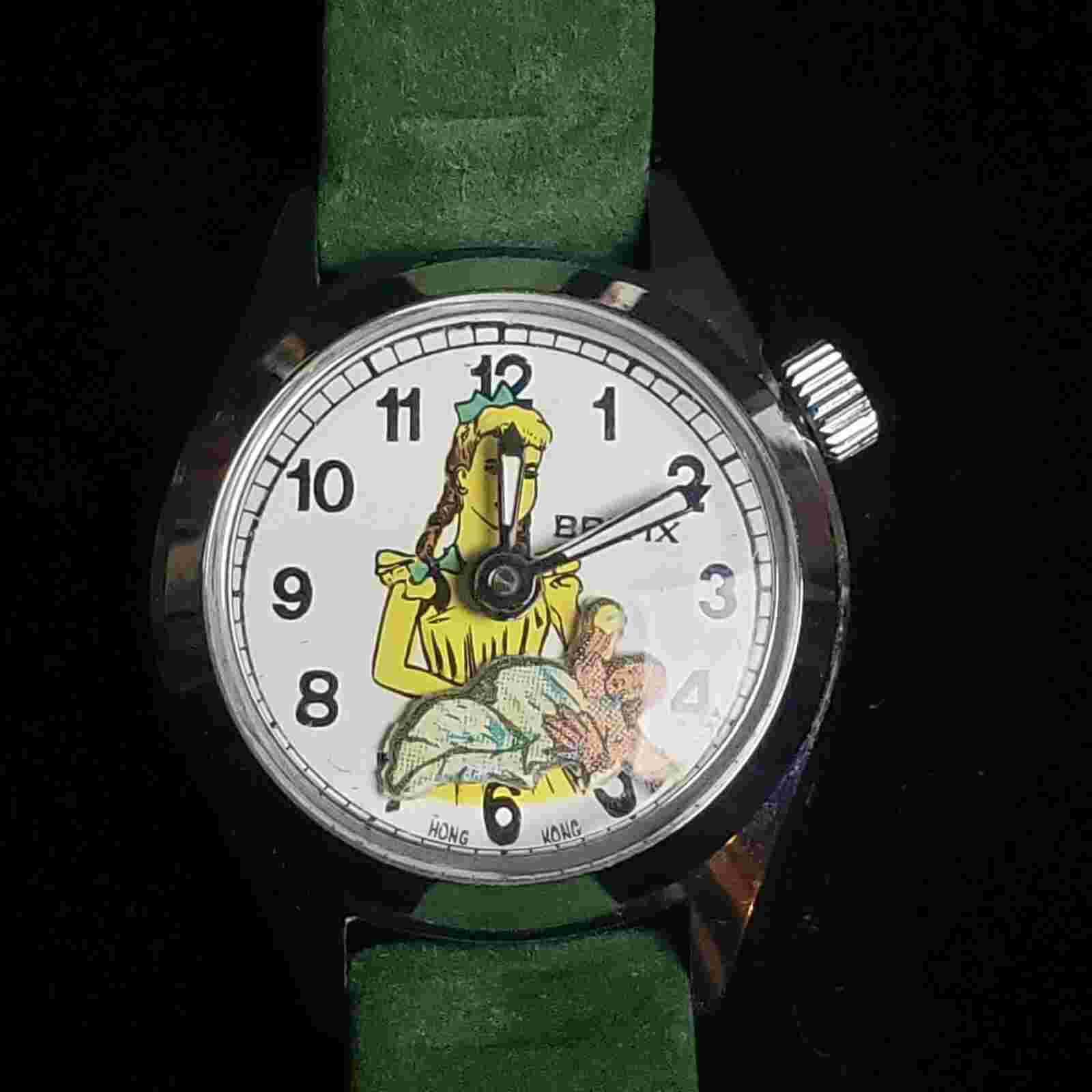 Britix Watch Mom With Baby  Rare Wind Up