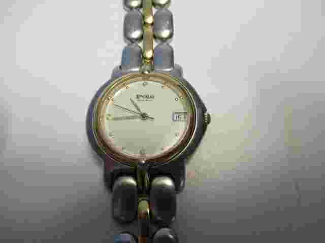 RALPH LAUREN Polo Euro Star Ladies Watch ETA 955 414  7 Jewel MVT  Diamond Bezel