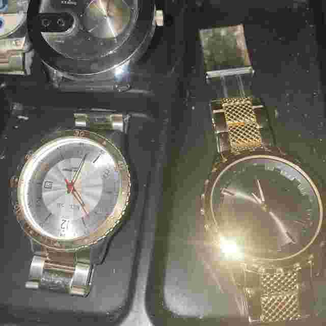 Lot of 7 Men's Oversized Watches - Ticarto Eclipse Ice King Geneva Platinum