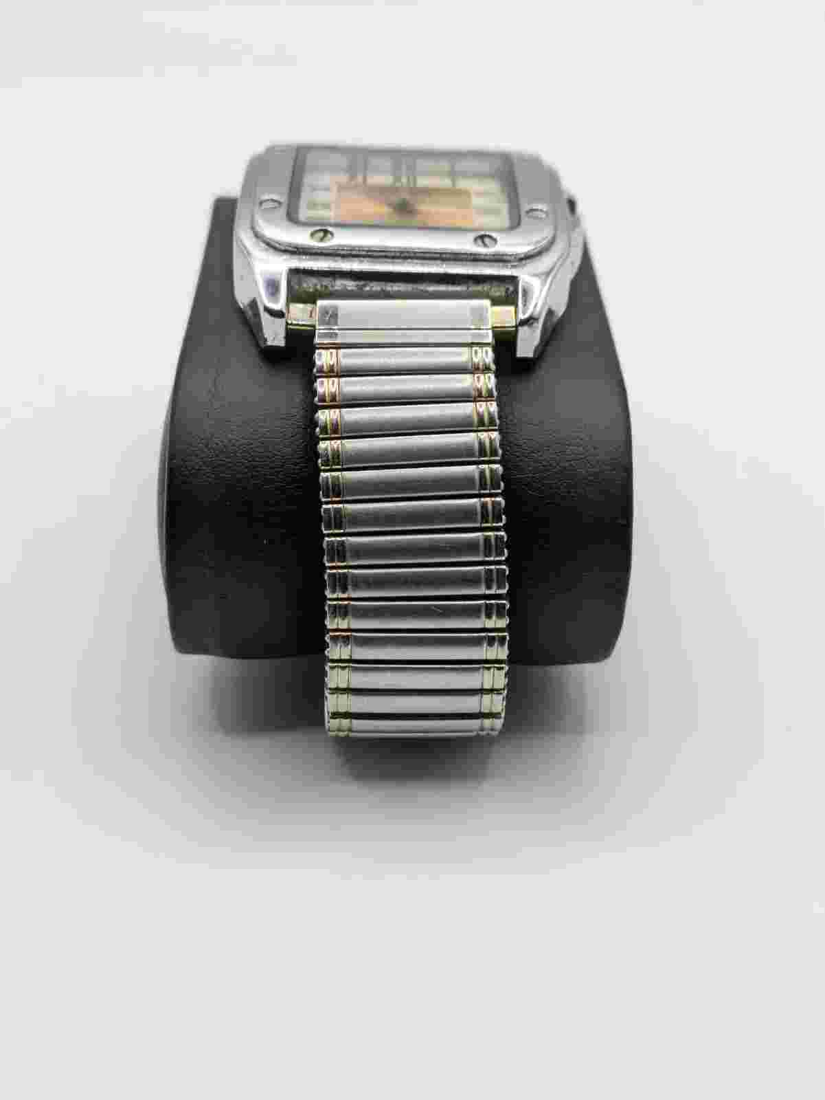 Vintage Genoa Wristwatch Quartz Flex Strap Condor For Parts / Repairs 36.38mm