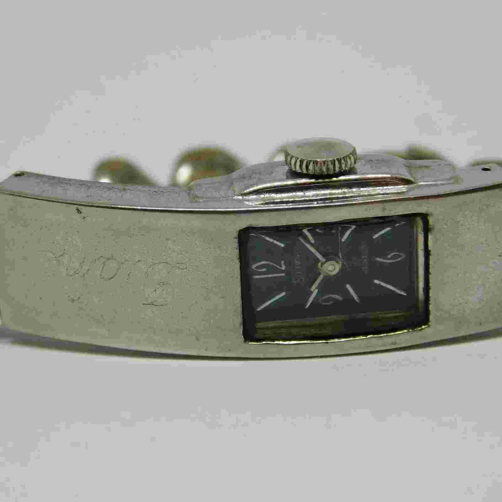 Swank 17 Jewels Chain Band Wind-up Analog Women's Watch Sz. 6"