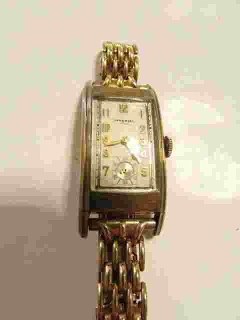 IMPERIAL 10K Plated Analog Watch