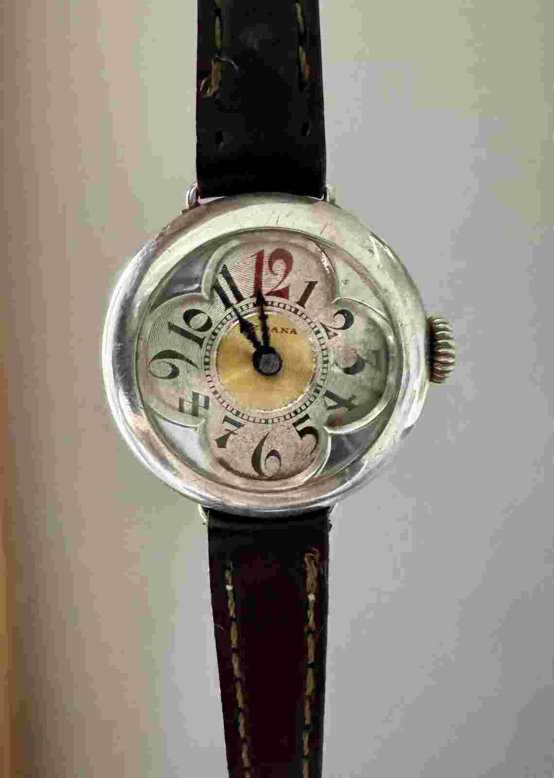 Stunning Vintage Antique Ladies Solid Silver Hallmarked Medana Watch