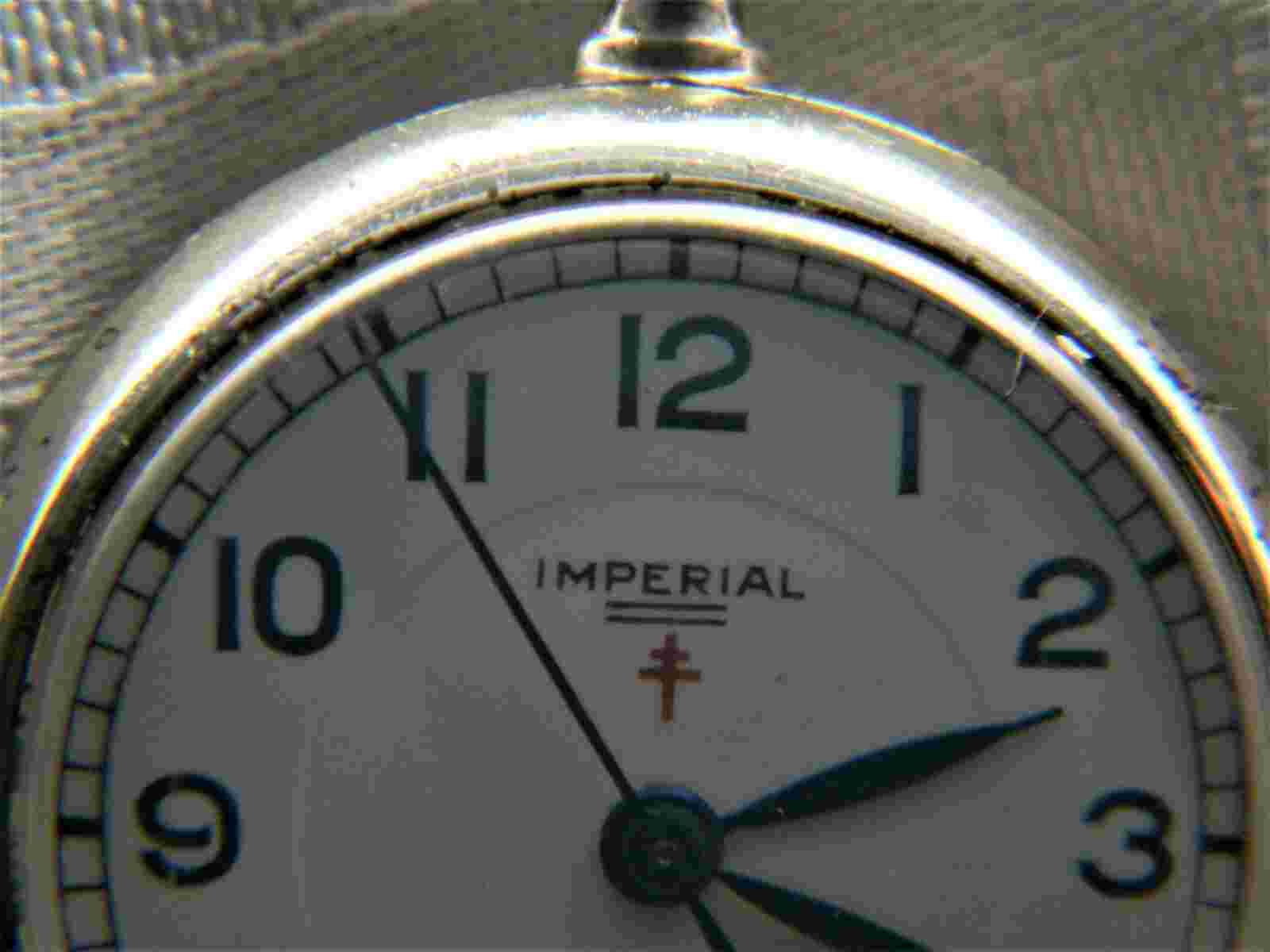 j563 Vintage Imperial Swiss Made - 17 Jewel Pendant Watch in Sterling