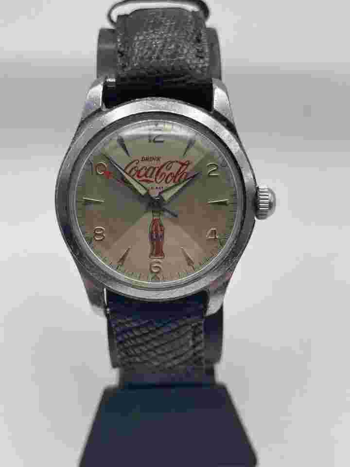 Rare Coca-Cola Vintage Mechanical Watch 1950s Highly Collectible