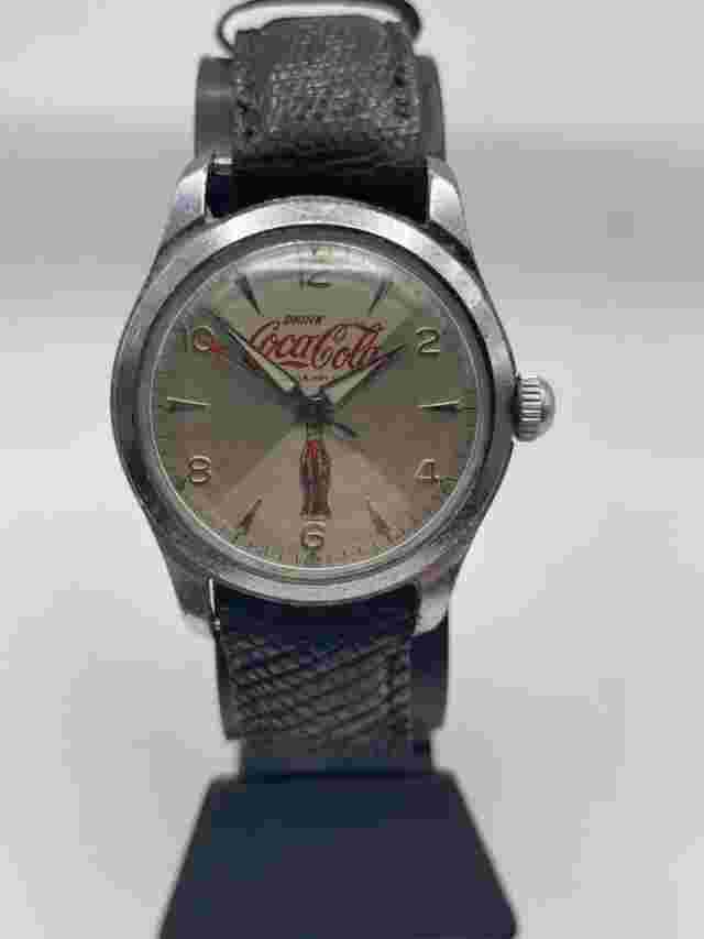 Rare Coca-Cola Vintage Mechanical Watch 1950s Highly Collectible