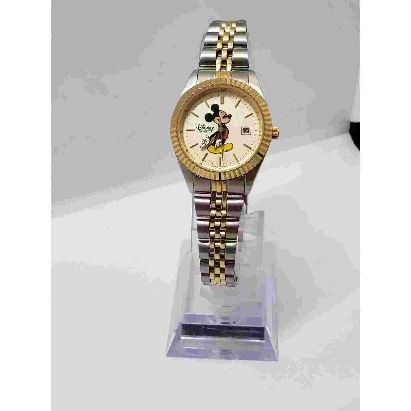 Disney Time Works Mickey Mouse men's watch. Mickey on watch face Working watch