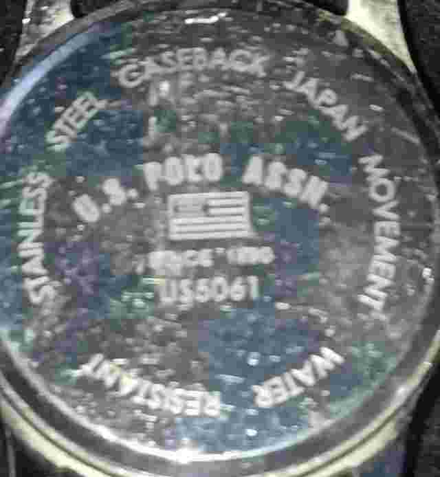 Analog wrist watch US Polo, black working early 2000s gunmetal silver date,...