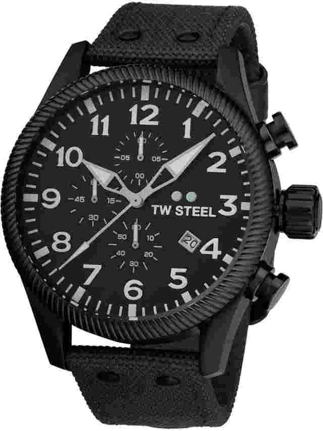 TW-Steel VS113 Volante Chronograph Mens Watch 48mm 10ATM