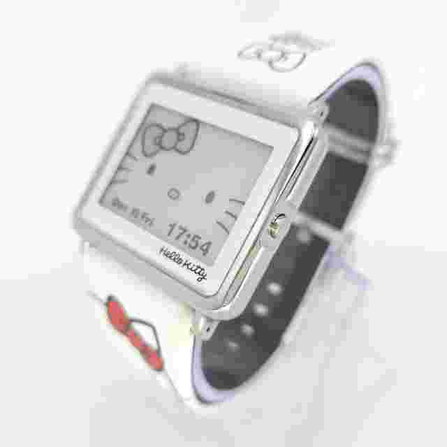 NOS EPSON (SEIKO) HELLO KITTY W1-HK10110 SMART CANVAS EPD DIGITAL WATCH 2016