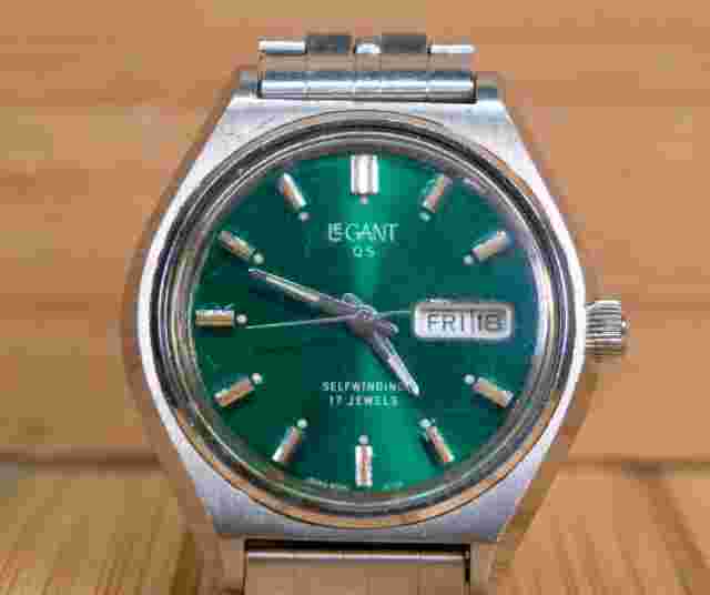 Vintage 70s LeGant QS Automatic Men's Watch, Hamazawa 5026B Movement