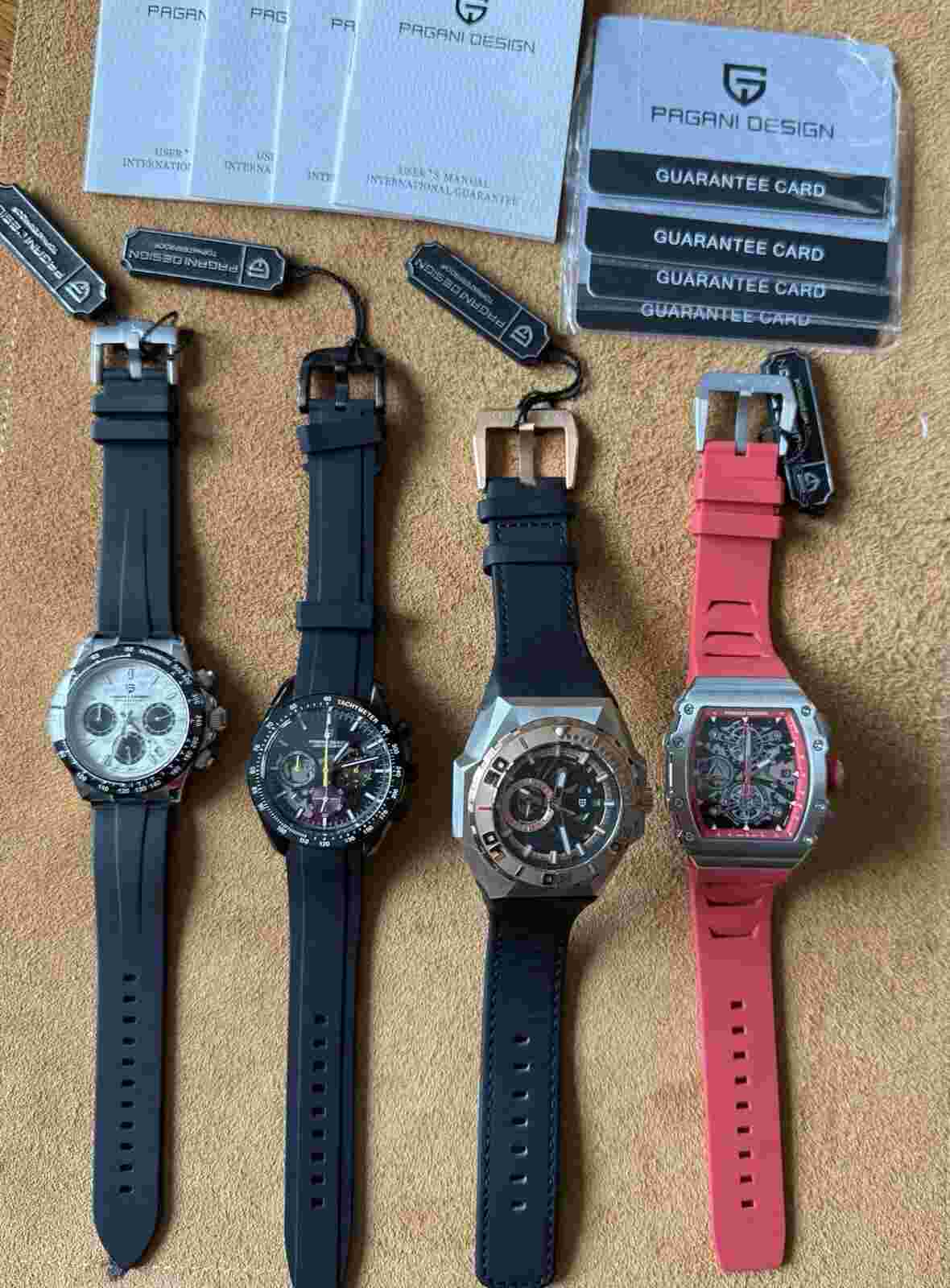 4 PAGANI DESIGN Watches All New With Tags PD-Ys011, PD-YS007, PD-1779, & PD-1664
