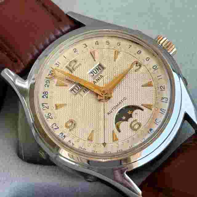 1950年代 Rodania 三曆月相古董錶