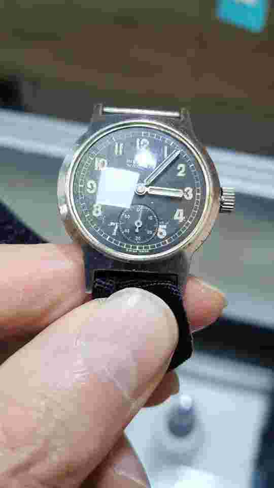 Rare Vintage PIERPONT Military WW2 Period 1940s (08.40) Swiss Made Watch