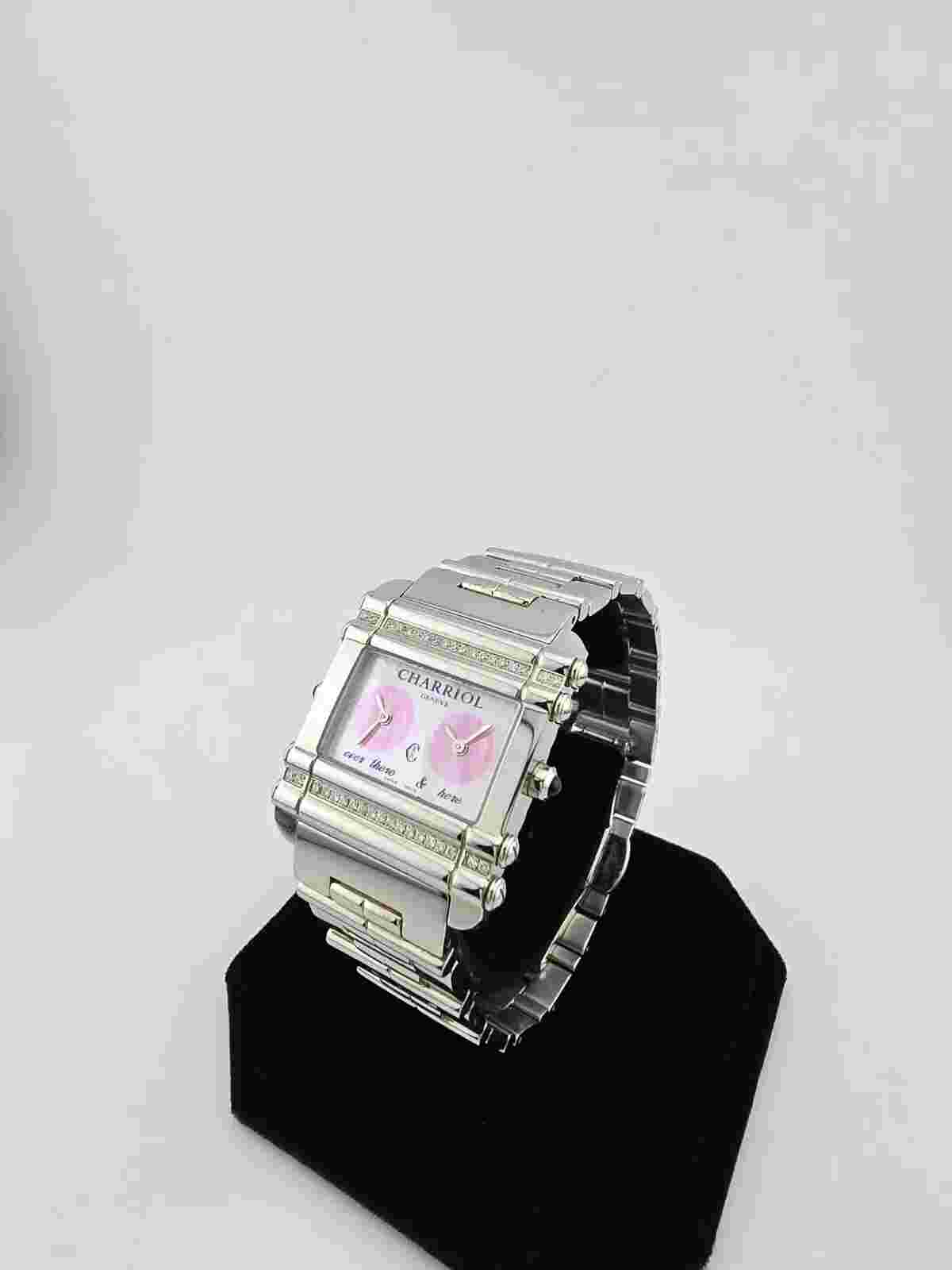 Charriol Women's CDT-81-1-60-DT02 Diamond Accents Stainless Steel Ladies Watch