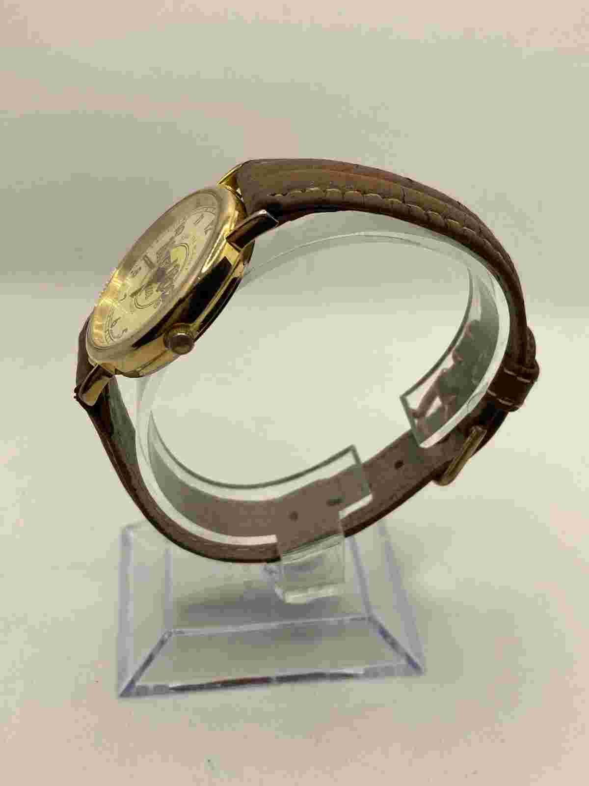 Hard Rock Cafe Orlando Save The Planet Wrist Watch Brown Leather Strap Runs Well