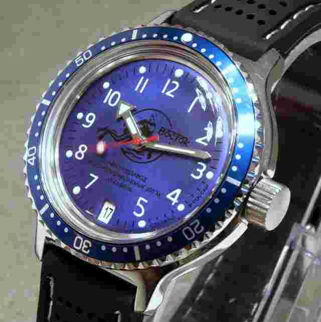 Vostok  Amphibia 'Scuba Dude' Russian Auto Dive Watch, New, Boxed, UK Seller