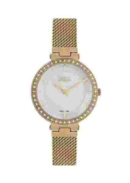 Lee-Cooper Watch LC06559.120 Women's Everyday Mesh Band Gold-Colored