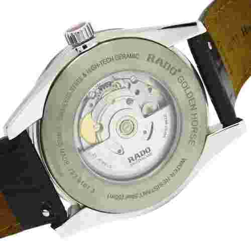 RADO Hyperchrome Men's R33101105 SS CE Leather Automatic Gray Dial Wristwatch