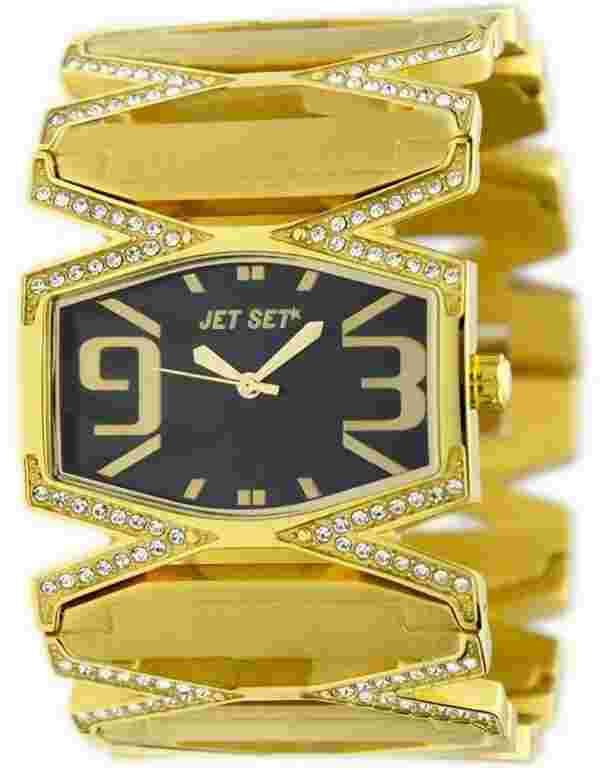 JET SET Woman's Analog Gold Plated Watch J42608-762 52