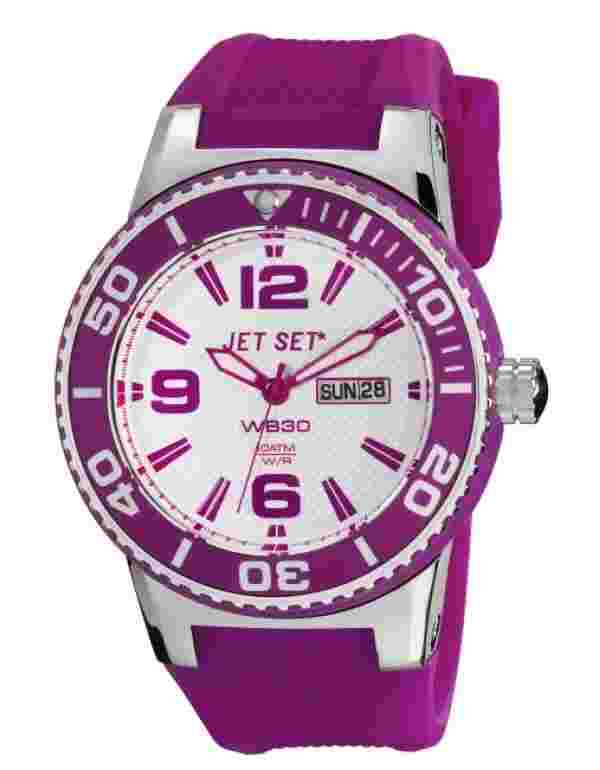 JET SET Divers Unisex Watch Silicone Strap Day/Date Screwdown Crown J55454-160