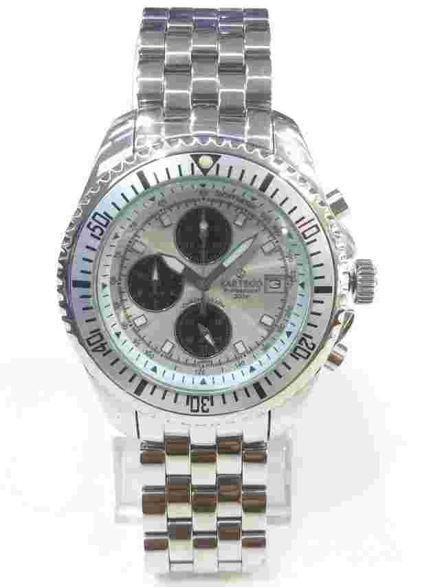 SARTEGO Professional Men's Sports Chronograph Japan Quartz Diver Watch SPC35