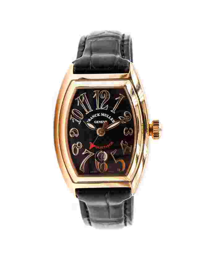 Frank Muller Conquistador 18k Pink Gold Auto-Date Wristwatch 33mm Rose Gold