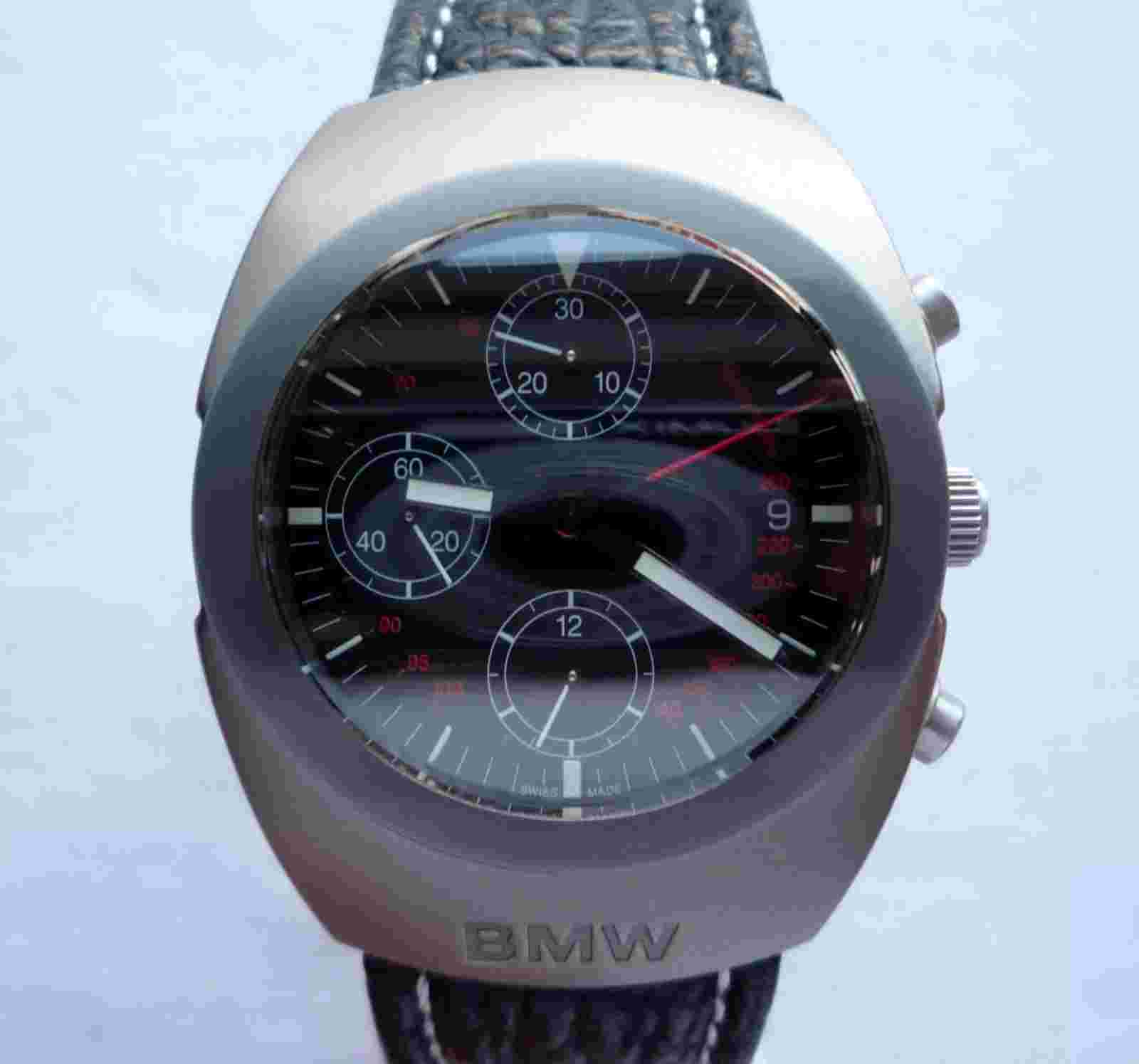 BMW Titanium Motorsport Racing Sport Car Accessory Automatic Chronograph Watch