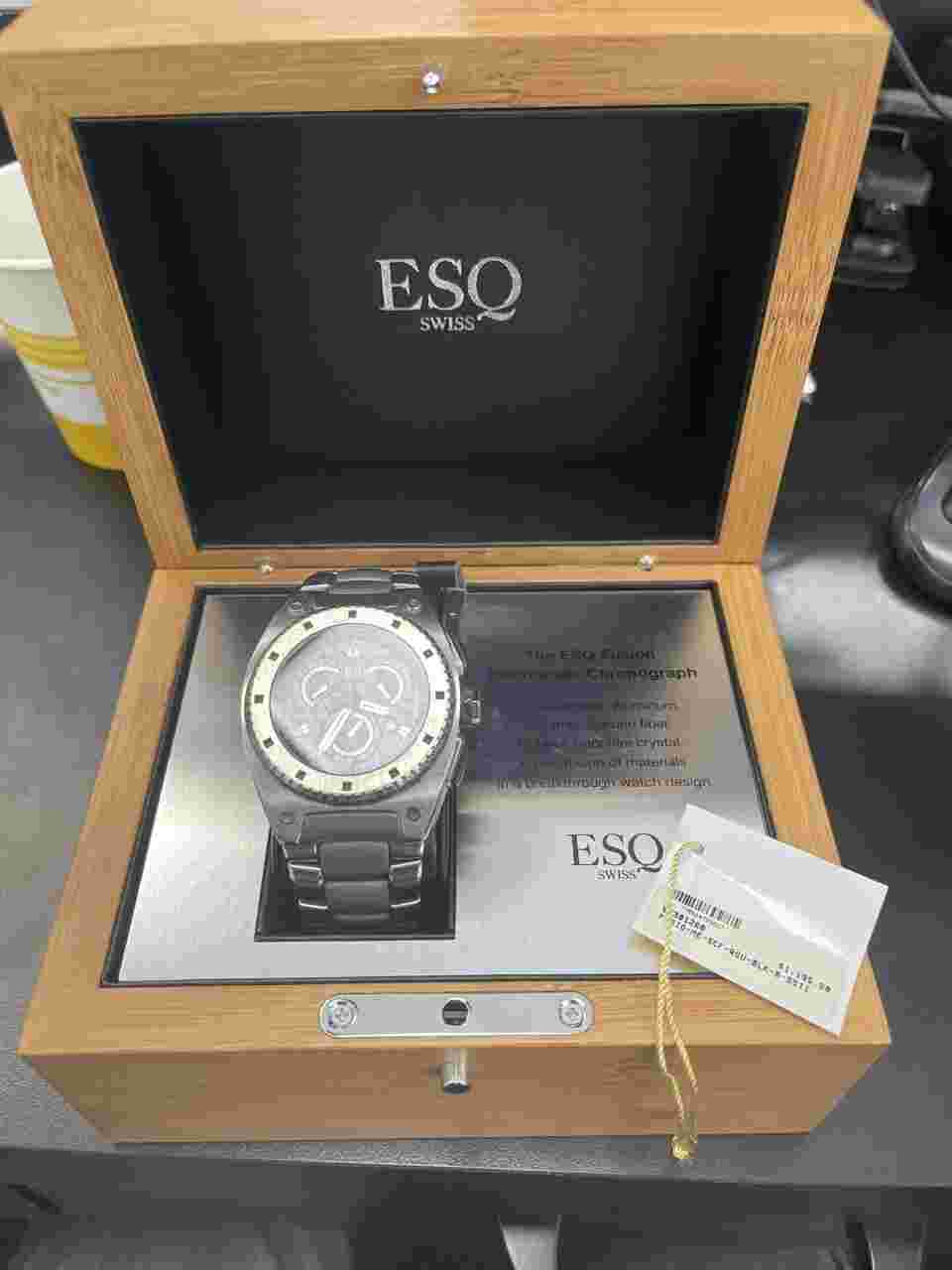 Men's ESQ Movado Watch Fusion Retrograde Limited Production Wristwatch 07301260