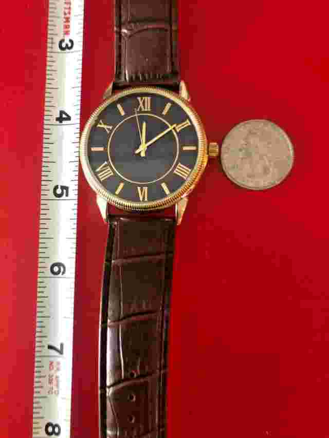 Men's FMD Wristwatch FMDPU028 w/Imitation Leather Band, Fresh Battery Tested