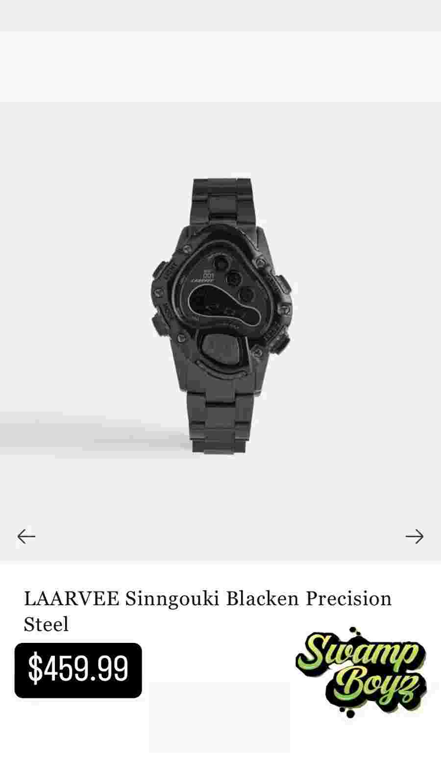 Kith LAARVEE Sinngouki Blacken Precision Steel - Black Translucent Bezel
