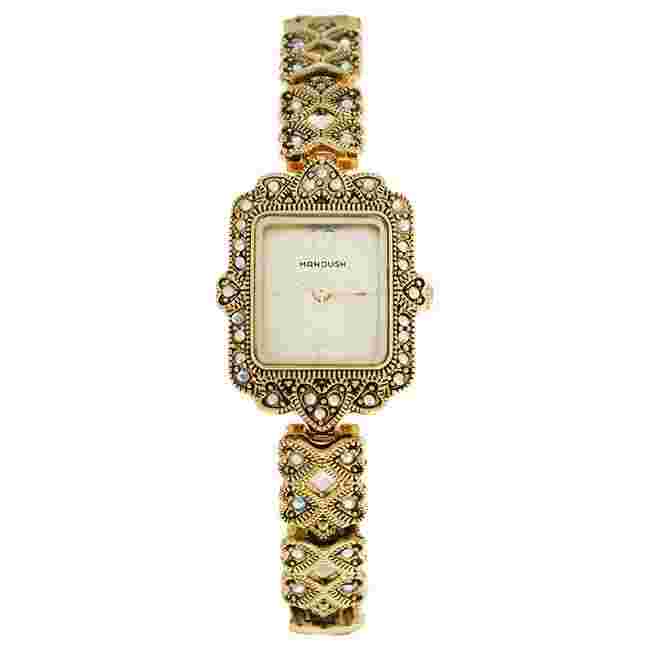 MSHLLG Loulou - Gold Stainless Steel Bracelet Watch by Manoush for Women - 1 ...