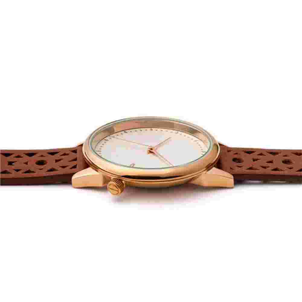 Komono Estelle Brown Leather Women Watch KOM-W2653