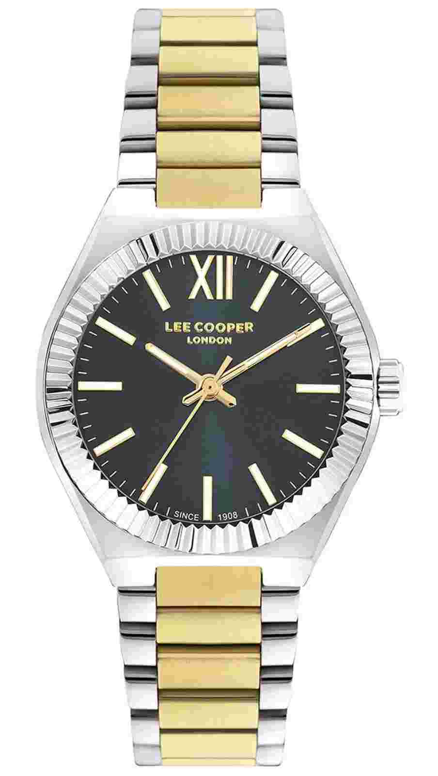Lee Cooper watch with silver-gold metallic bracelet LC07970.270