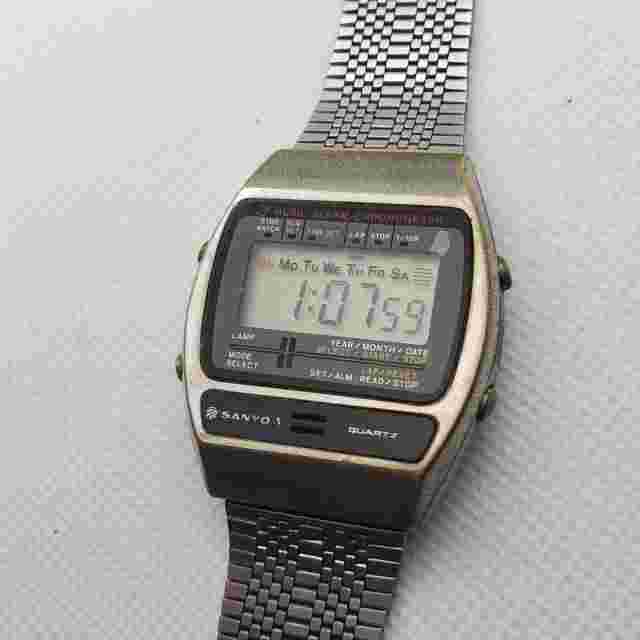 Vintage Sanyo Digital Watch Chronograph