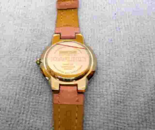 Indianapolis Colts NFL Womens Watch w/ Pink Leather Band w/ Rhinestones
